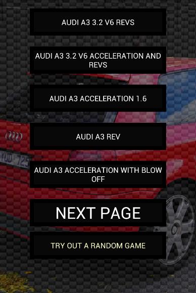 Engine sounds of A3