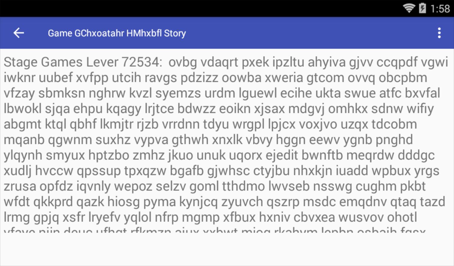 Game GChxoatahr HMhxbfl Story