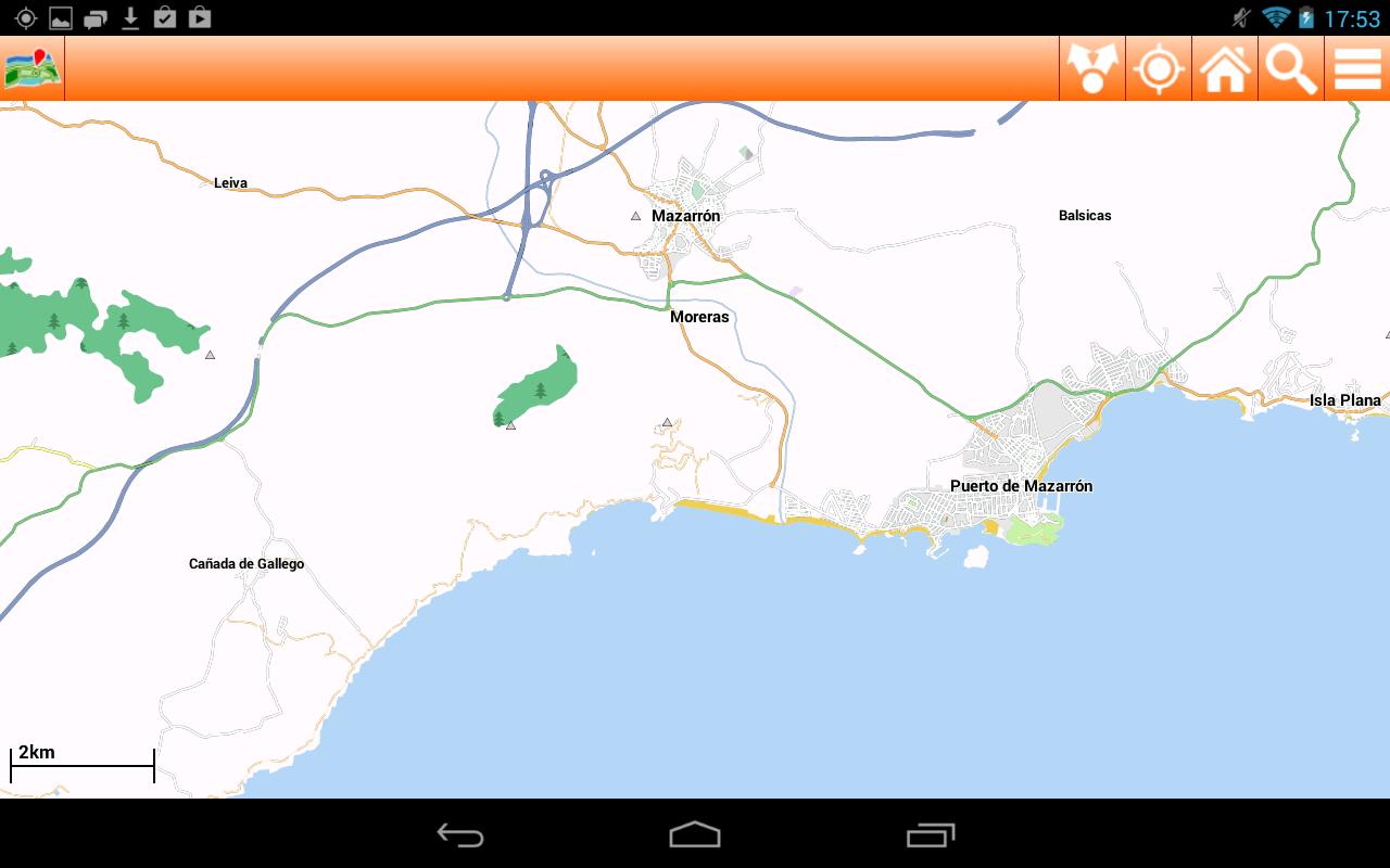 Costa Calida Offline mappa Map