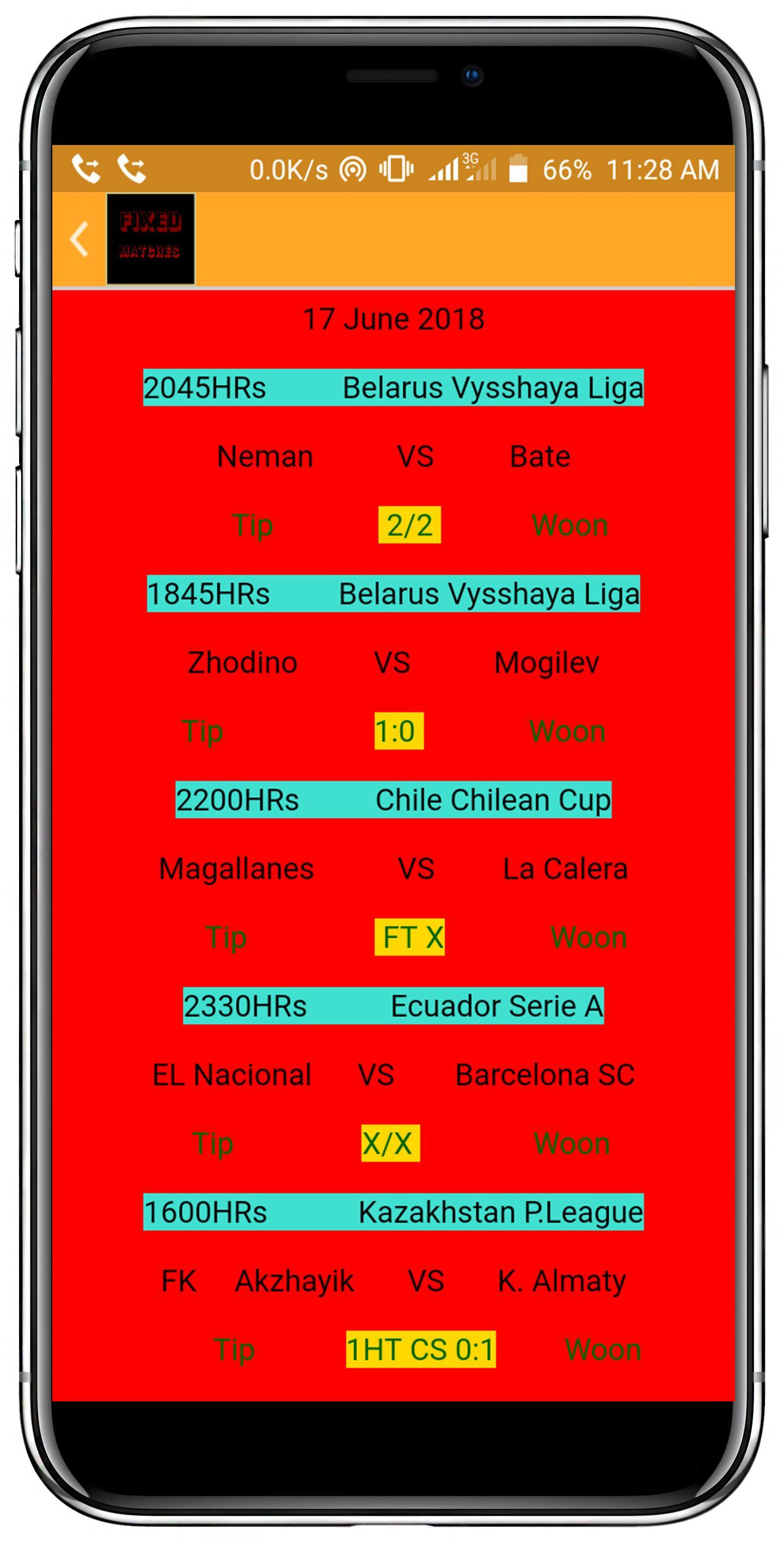 101% Fixed Matches