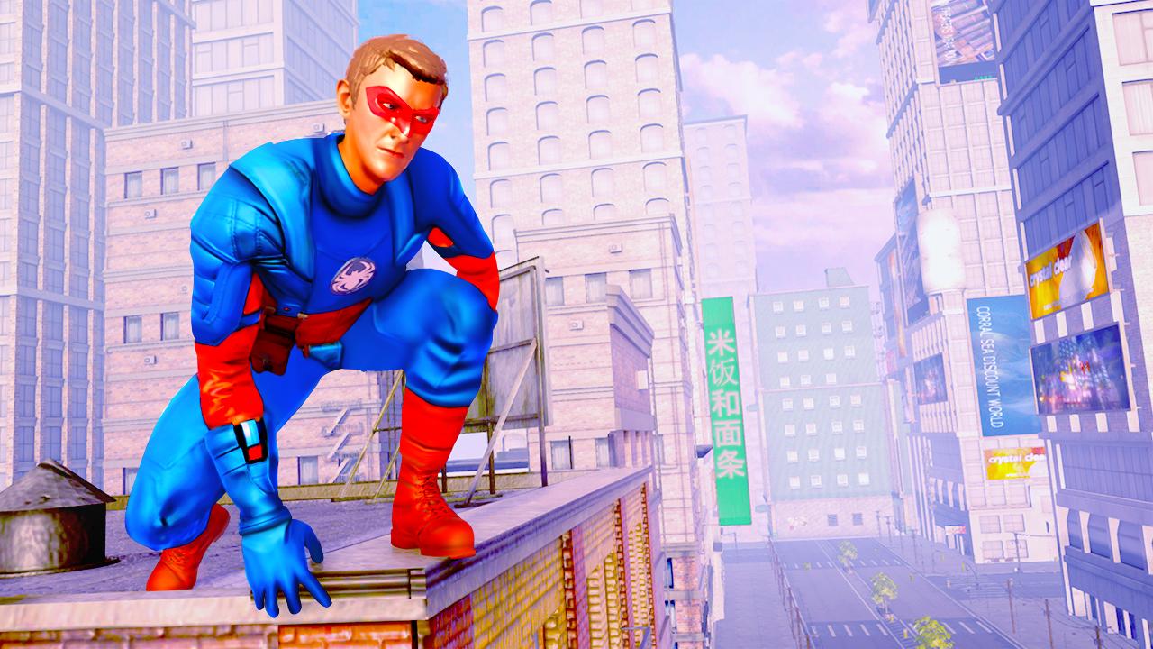 Spider Police Robot Rope Hero Miami Crime City