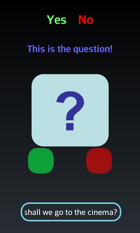 Yes or No - Make a decision!