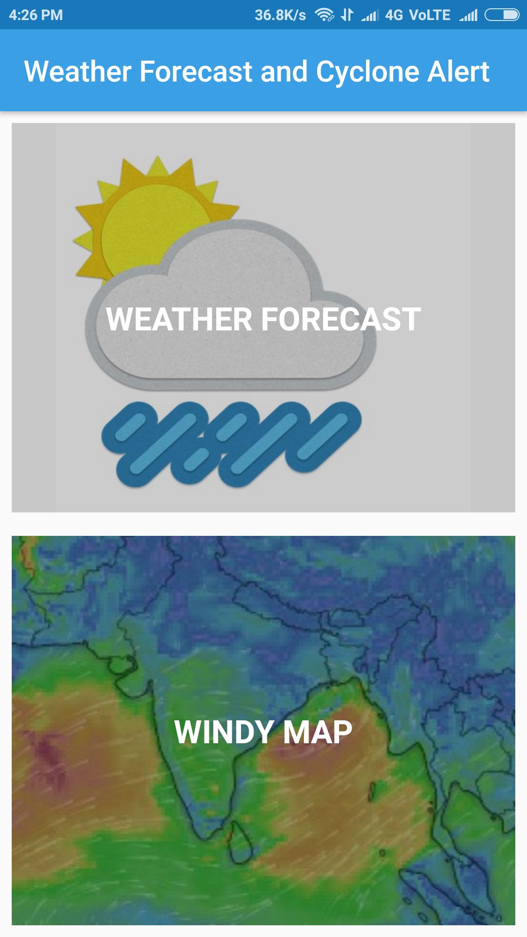 Weather and Cyclone Forecast