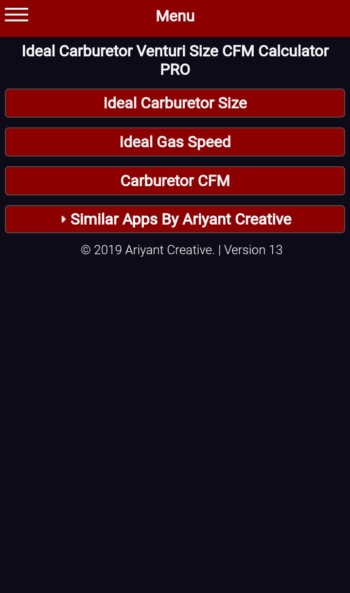 Carburetor Calculator PRO