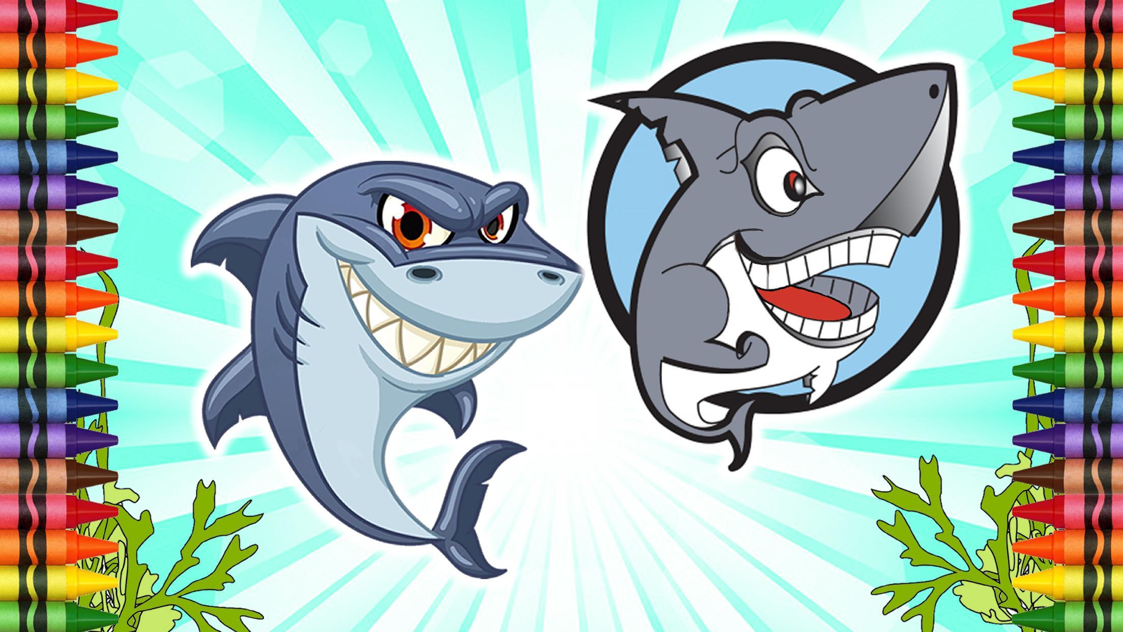 Coloring Book Sharks